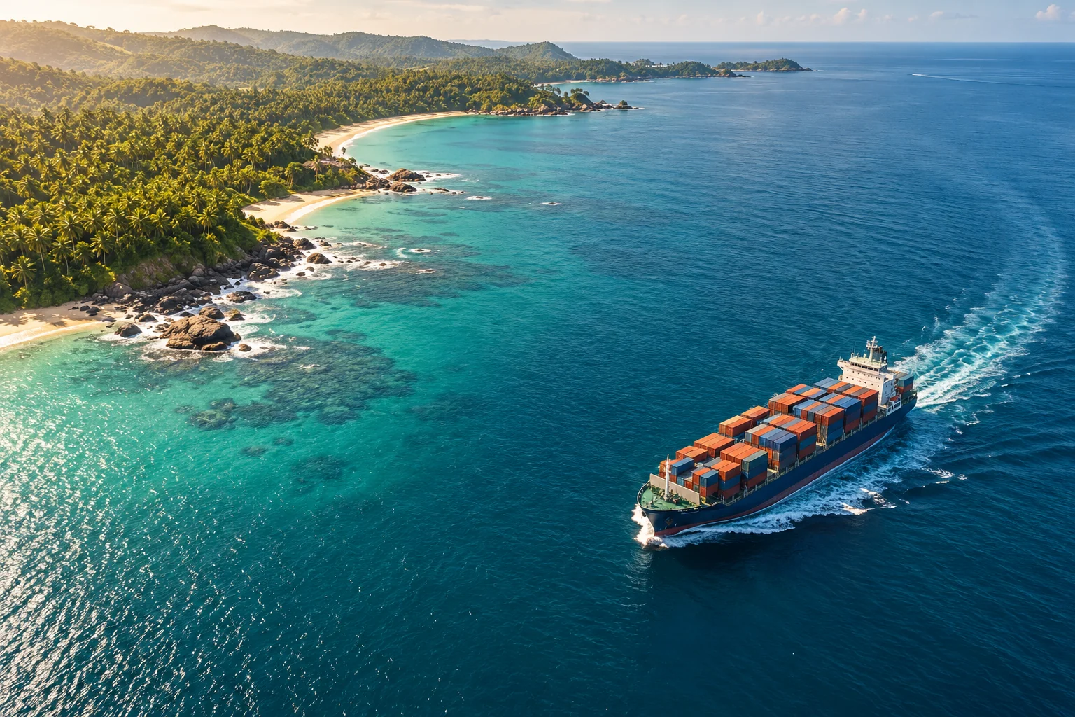 Illustrative Indian Ocean coastline